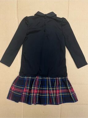 Polo Ralph Lauren Girl’s Plaid Ponte Long Sleeve Dress SZ 6